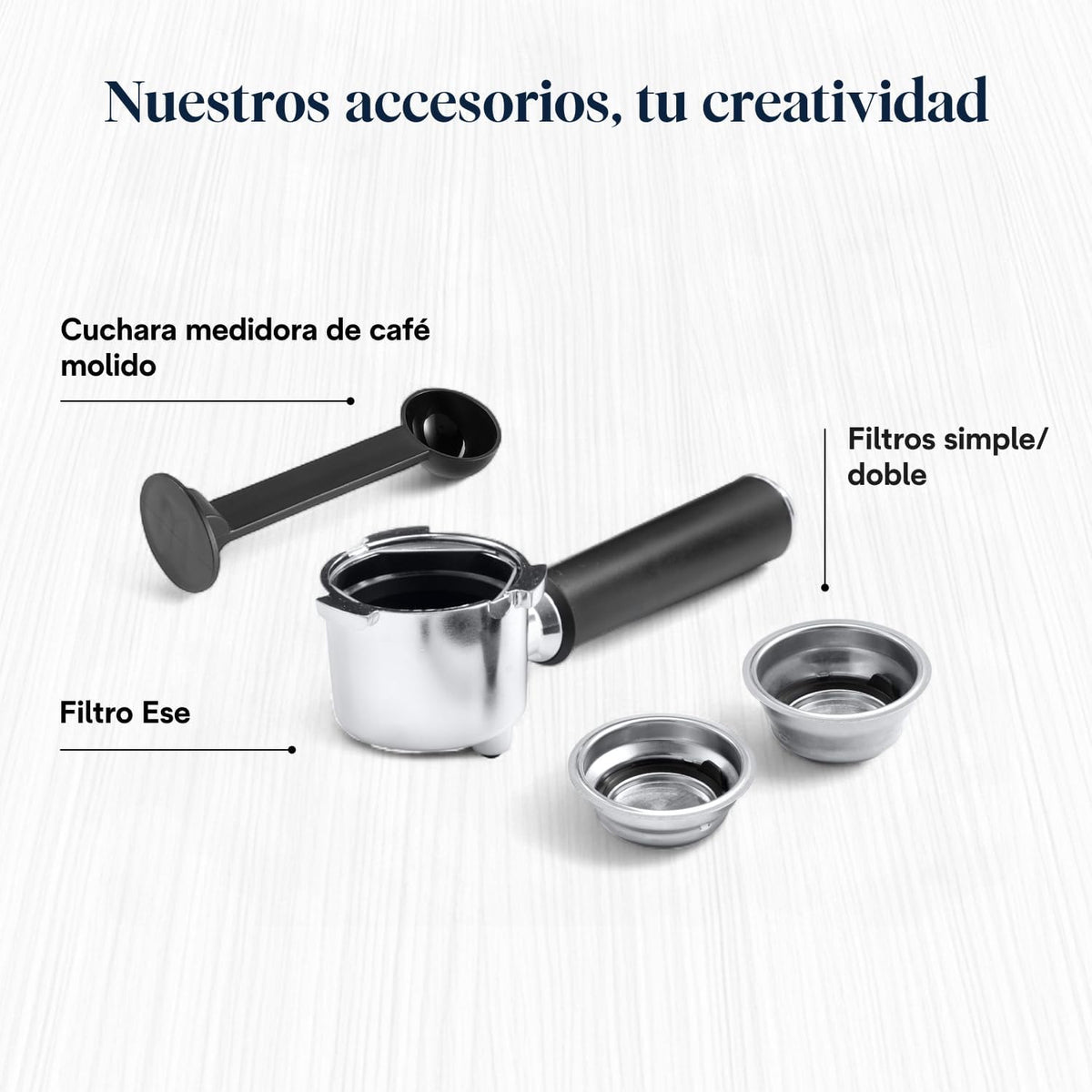 (recondicionado)De'Longhi Dedica - Cafeteira de Bomba de Aço Inoxidável para Café Moído ou Monodose, Cafeteira para Espresso e Cappuccino, Depósito de 1,3 Litros, Sistema Anti-gotejamento, EC685.M, Metal [Classe energética A]