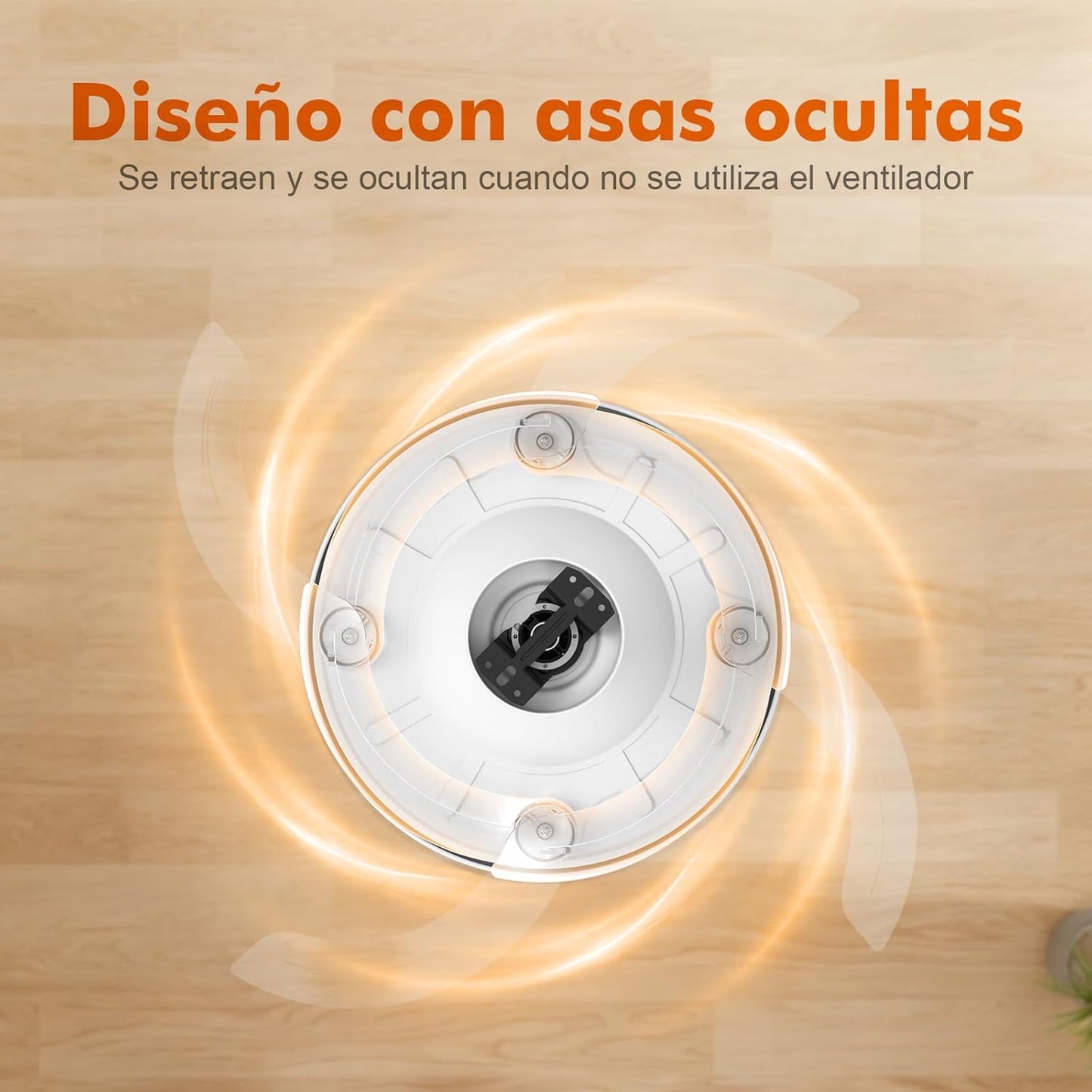 GRIFEMA Ventoinha de teto com luz e comando, 107 cm