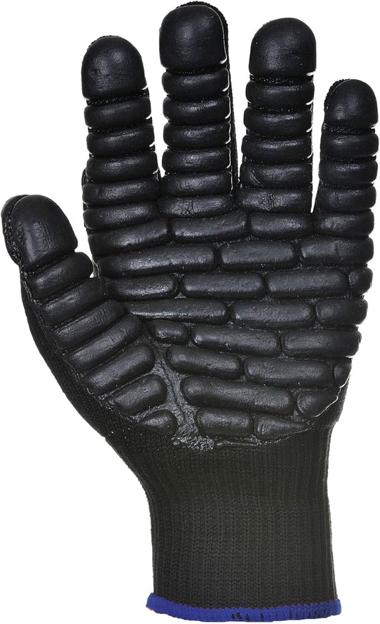 Portwest Luva anti-vibração, tamanho: M, cor: Preto, A790BKRM