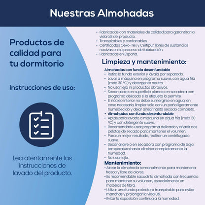 DUÉRMETE ONLINE - Almofada viscoelástico Aloe Vera Visco | Máximo conforto e excelente