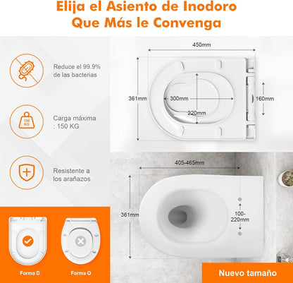 Ibergrif M41001-2 Tampa de WC Universal