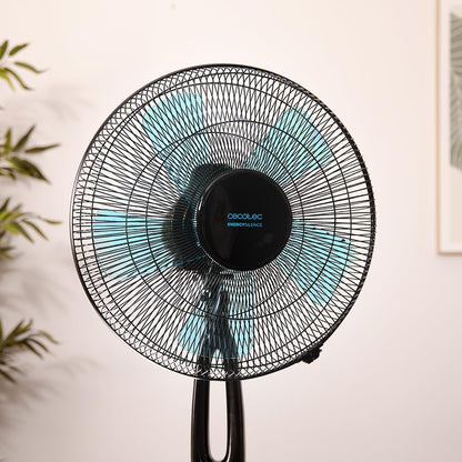 Cecotec Ventoinha de pé com controlo remoto EnergySilence 560 Max Smart. 45W, diâmetro de 16", 5 pás, temporizador de 12h, ecrã LED, controlo tátil, oscilação automática de 80º