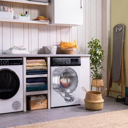 Cecotec Máquina de Lavar 9Kg Carregamento Frontal Bolero Dresscode 9500 Inverter A. 1900W, 1400 rpm, Motor Inverter Plus, Baixo Consumo, 16 Programas, SteamMax, Início Diferido, Branco [Classe energética A]