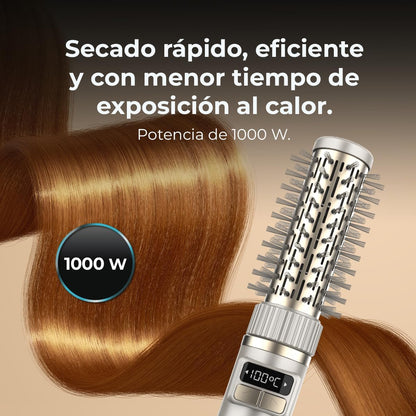 Cecotec Escova de ar com 2 cabeças CeramicCare 2 em 1 Gyro. 1000 W,