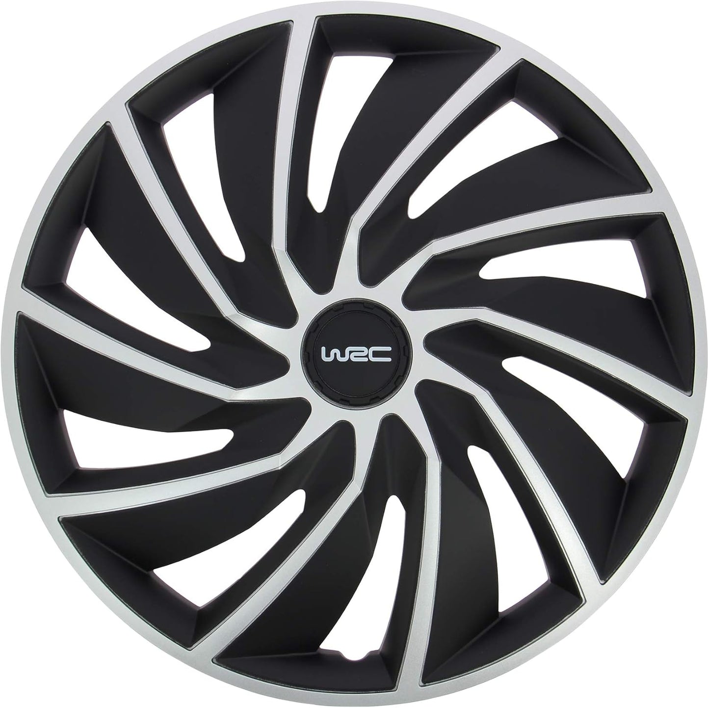 WRC 007599 4 tampões, 16 polegadas, turbo bicolor preto e cinzento