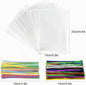 200 sacos de celofane, 25 x 15 cm, sacos transparentes para encher, sacos transparentes com 200 fitas metálicas para doces, biscoitos, pão, frutas, etc. Perfeito para festas de presente