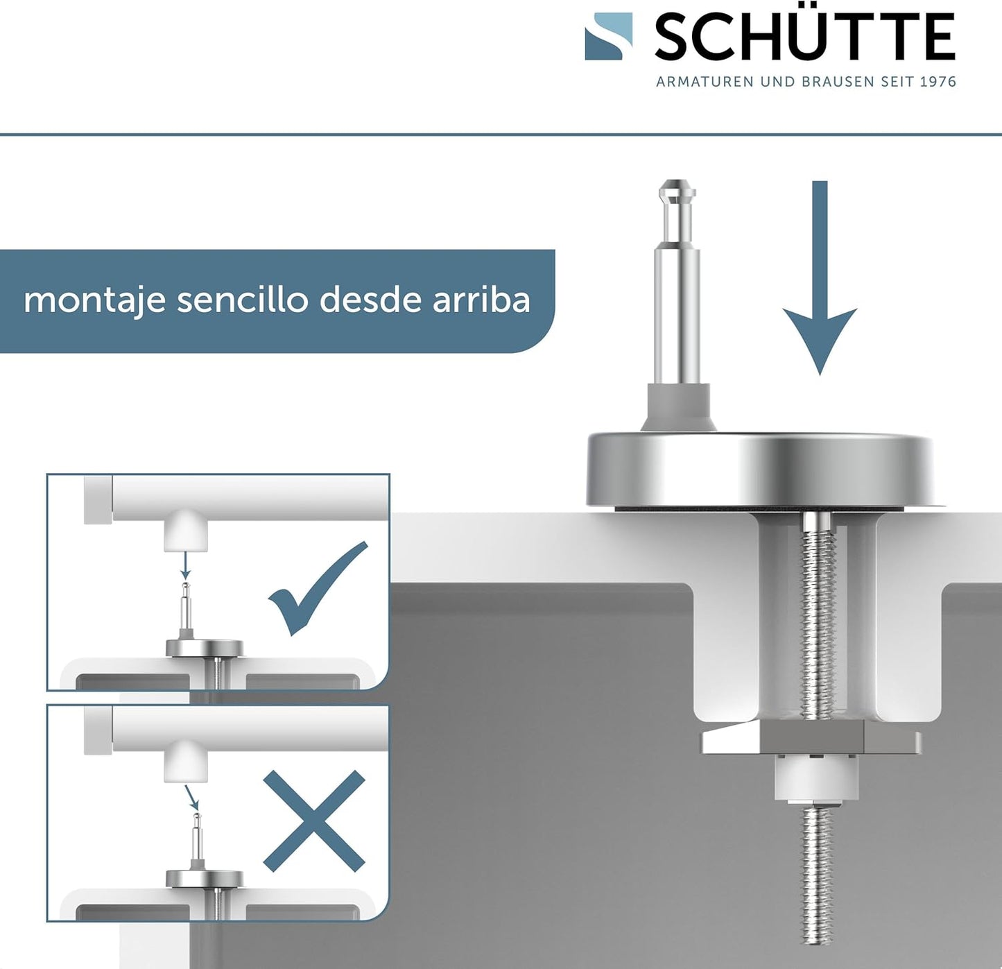 SCHÜTTE Assento de sanita com mecanismo suave, removível, fabricado em material resistente à sujeira,