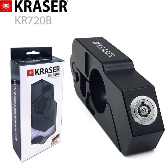 KRASER KR720B Cadeado mota travão guiador, bloqueio rápido click, fechadura de segurança anti-perfuração, bloqueio anti-roubo bloqueio manípulo acelerador travão embraiagem universal Scooter Quad