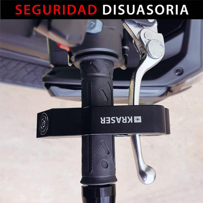 KRASER KR720B Cadeado mota travão guiador, bloqueio rápido click, fechadura de segurança anti-perfuração, bloqueio anti-roubo bloqueio manípulo acelerador travão embraiagem universal Scooter Quad