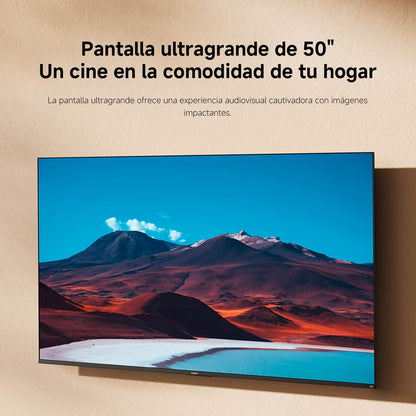 Xiaomi TV F 50, 50 polegadas (127 cm), 4K UHD, Smart TV, Fire OS8 [Classe energética F] Triplo sintonizador DVB-C/S/S2/T/T2, 60 Hz com 120 Hz Game Boost, controlo de voz com Alexa