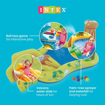 NTEX Centro de Jogos Insuflável Dinossauro 249x191x109 cm 272l (57444)