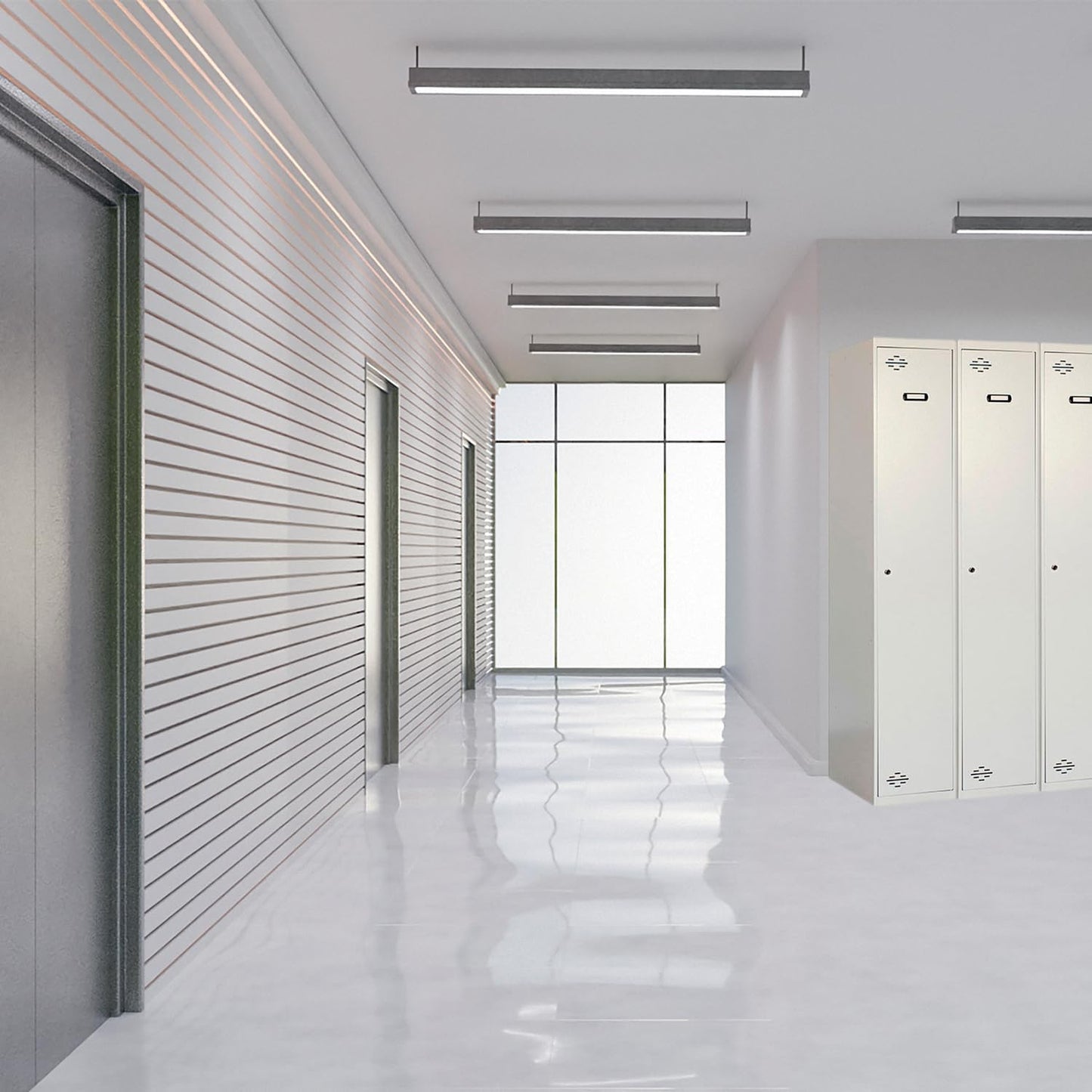 SimonRack Cacifo Vestuário Metálico, 1 Porta, Inclui Chave, Profissional, 1800x300x500 mm