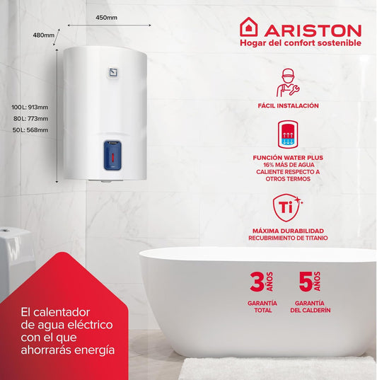 Ariston Lydos R Termo elétrico 100 L, aquecedor de água elétrico de 100 litros