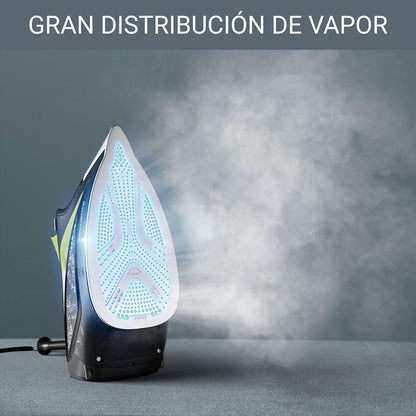 Rowenta Intelligence Force, Plancha de vapor, Golpe de vapor 190 g/min Potencia de 2700W, Suela Microsteam 400 HD 3D,