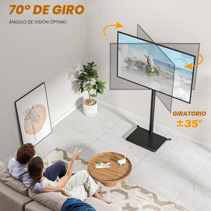 TVON Suporte de chão para TV para televisores de 32 a 60 polegadas suporte de TV