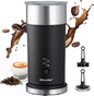 Morpilot Espumador de leite elétrico 4 em 1, espuma fria e quente e aquecedor de leite para café com leite, capuchinhos, macchiato, 400 W, 240 ml