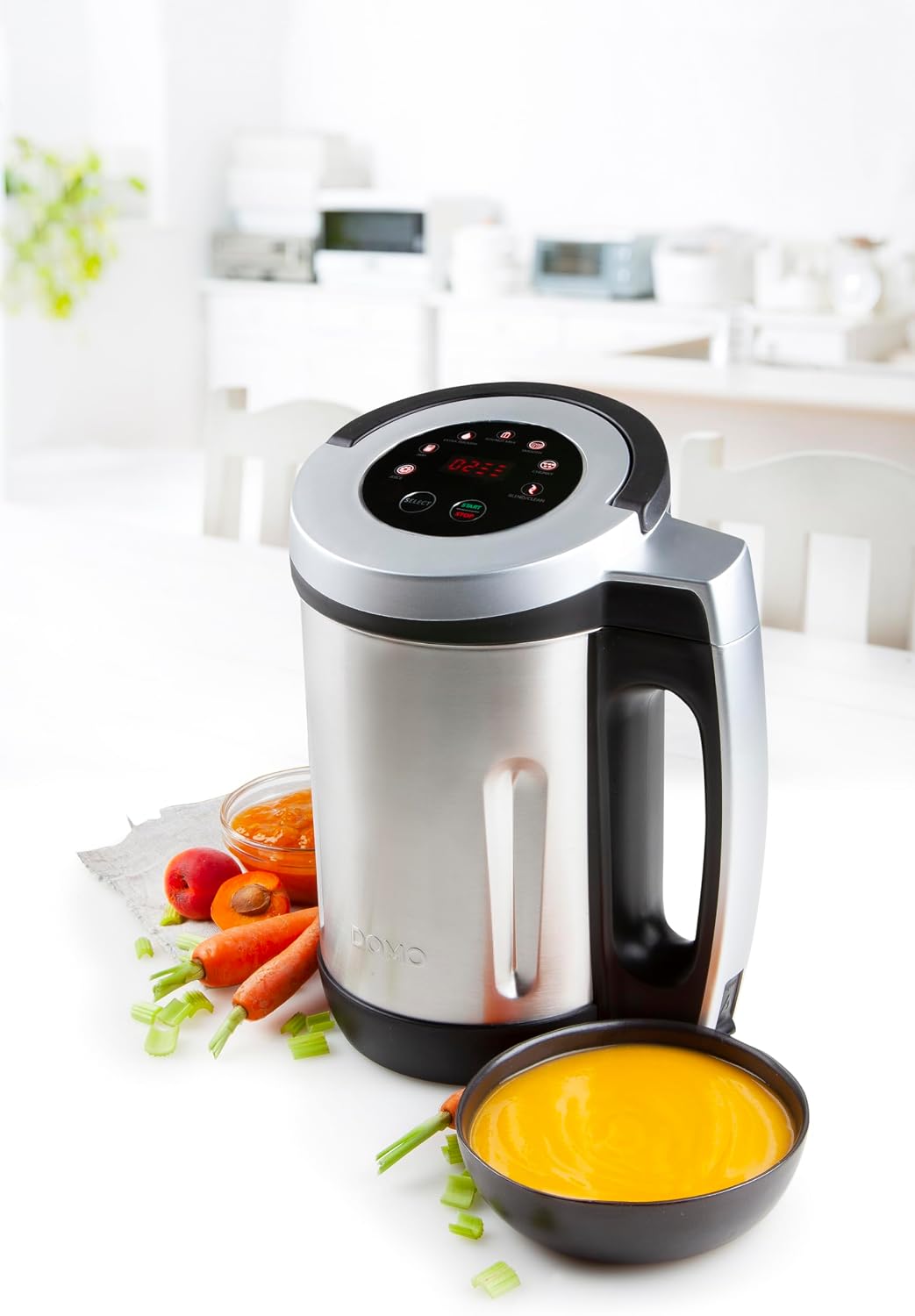 DOMO DO716BL preparador de sopa Aço inoxidável, preto