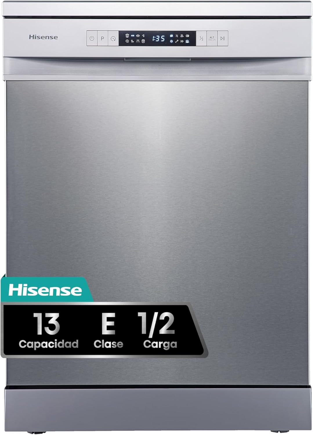 Hisense HS622E10X - Máquina de lavar louça, capacidade para 13 serviços, 60 cmHisense HS622E10X - Máquina de lavar louça, capacidade para 13 serviços, 60 cm