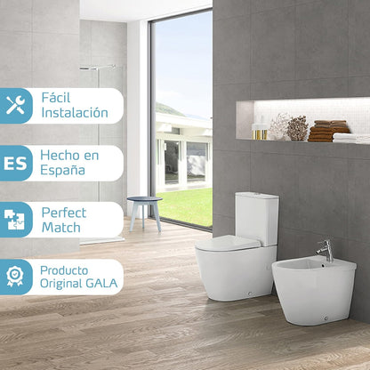 Gala Smart New – Tampa e Assento Fixo de Sanita - Forma Ovalada