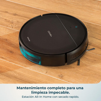 Conga 999 Map X-Treme Robô aspirador com navegação giroscópica para uma limpeza total da casa. Motor de aspiração de 2000 Pa. 2 escovas laterais. 2 Mopas. Autonomia de 120 minutos.