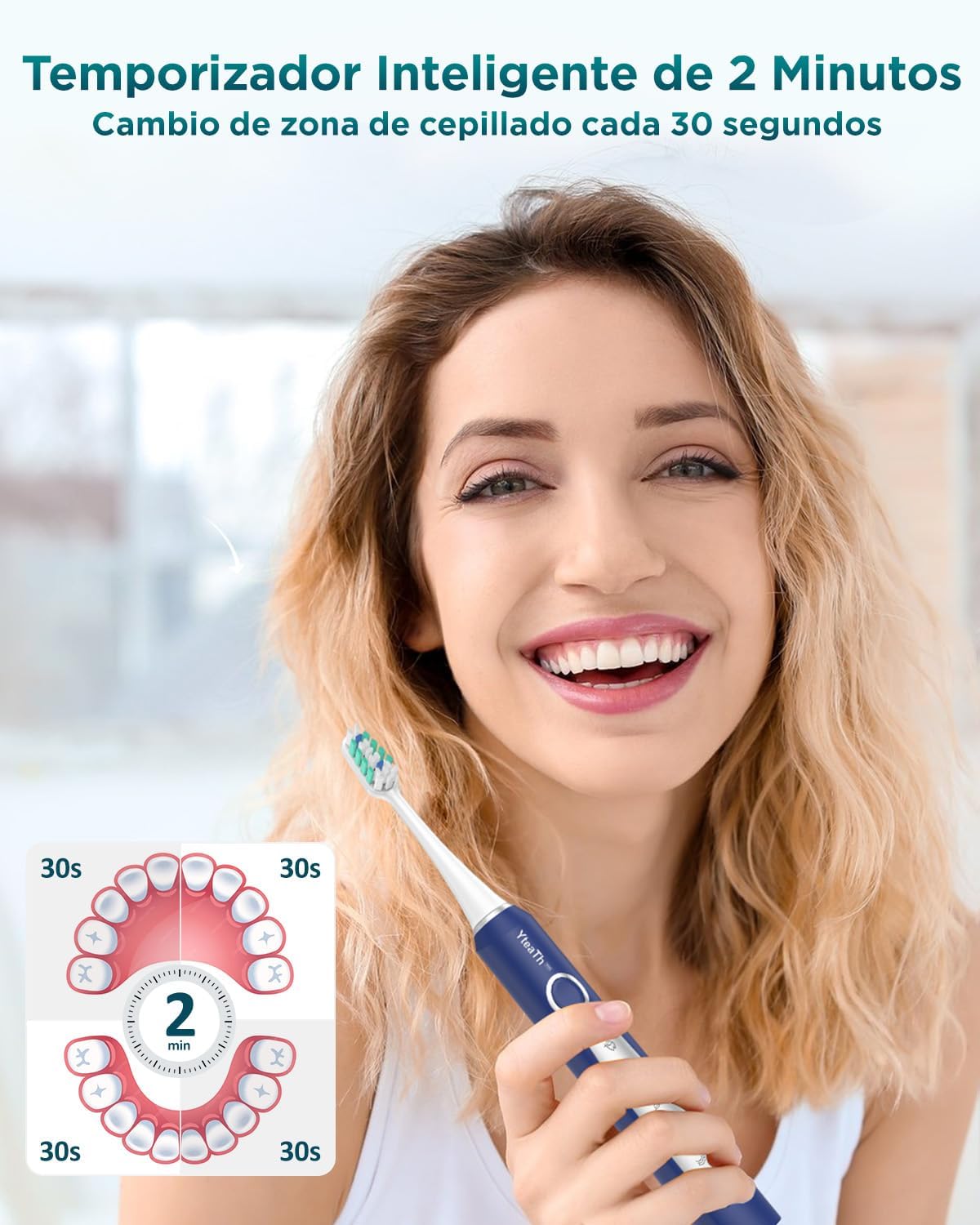 Escova de Dentes Elétrica Sônica para Homens
