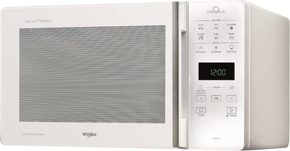 Whirlpool MCP 349/1, WH Forno microondas, instalação gratuita, CHEF PLUS, 25 L de cave, MW-Combi, Touch Control Sensor, potência MWO 800 W, potência de brilho 900 W, cor branca