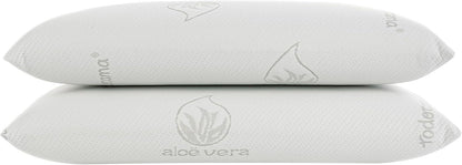 Todocama Almofada viscoelástica Aloe Vera (Pacote de 2 Unidades - 70 cm)