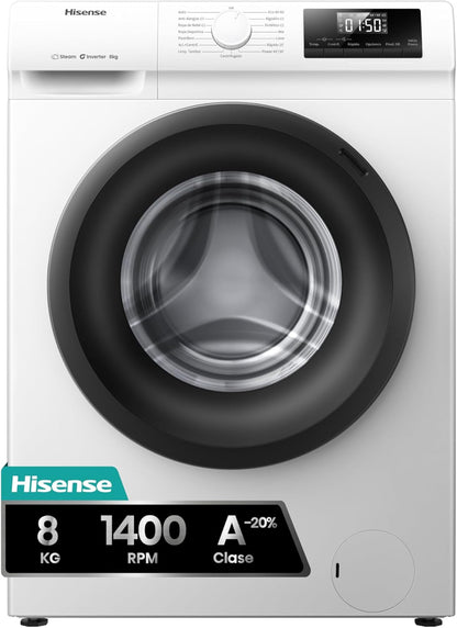 Hisense WF1Q8041BW2 - Máquina de lavar, Classe A, 8 Kg