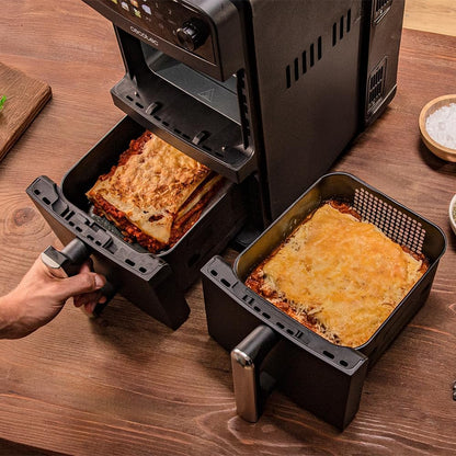 Cecotec Fritadeira de Ar de 10L com Tabuleiros Sobrepostos Cecofry DuoLevel 10000. 2400W