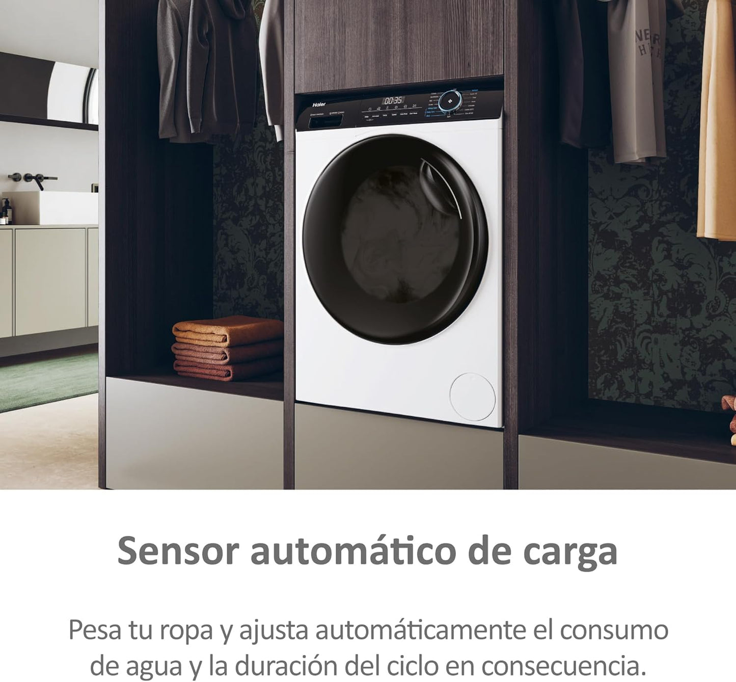 Haier I-Pro Series 3 HWD90-B14939-IB - Máquina de Lavar e Secar, Capacidade 9 kg + 6 kg,