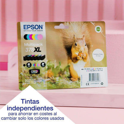 Epson Expression Photo XP-8700, Impressora fotográfica WiFi A4 multifunções 3 em 1 com impressão dupla face (duplex), ecrã tátil, bandeja independente de fotografia, tinta 6 cores, preto