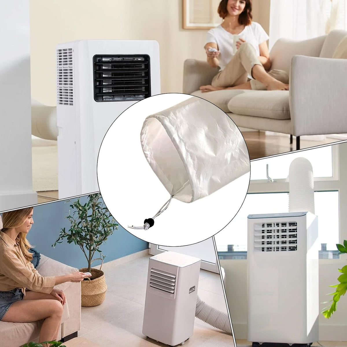 Vedação Para Isolamento E Exaustão De Ar Condicionado Para Cozinha Porão Garagem Escritório Doméstico Apartament