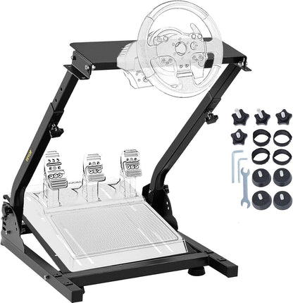 VEVOR Suporte para volante 61 x 45 x 58 - 77 cm, universal dobrável G25 G27 G29 e G920 Wheel Stand Pro, compatível com Logitech [Video Game] preto (YXZG29YXARTZDZ001V0)