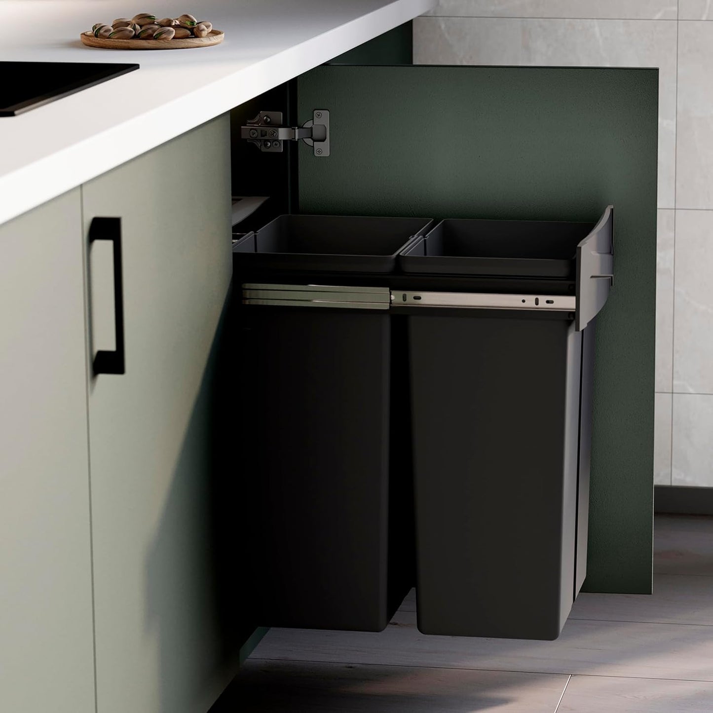 EMUCA - Recipiente de reciclagem para móvel de cozinha
