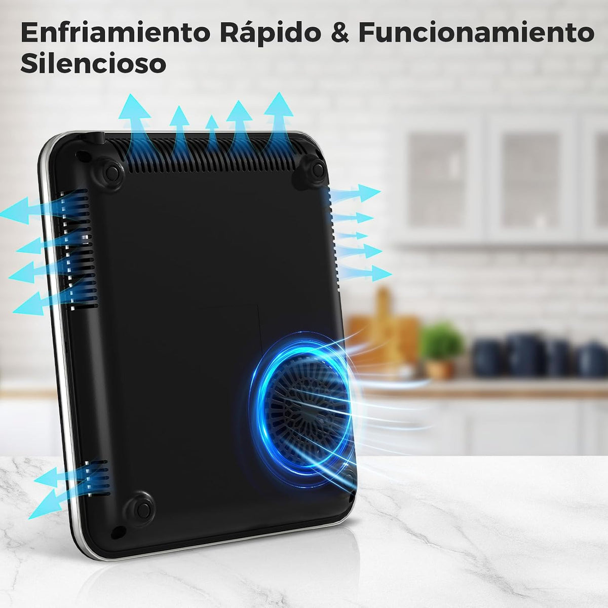 YASHE Placa de indução – placa de indução portátil, 10 configurações de potência e 10 configurações de temperatura. Placa de indução de 2000 watts, temporizador de 4 horas, bloqueio para crianças