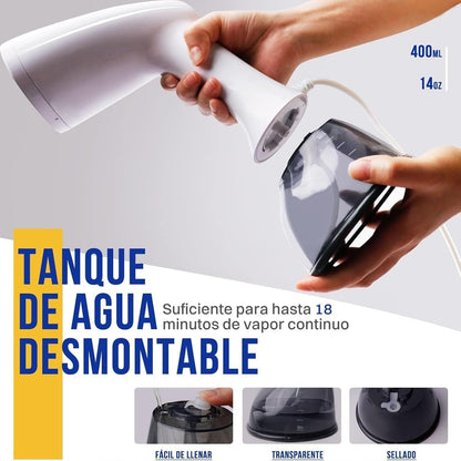 Rolipo Ferro Vertical a Vapor 1640W, 400ML Ferro a Vapor com Escova de Vapor Removedor de Rugas Para o Lar, o Escritório, as Viagens