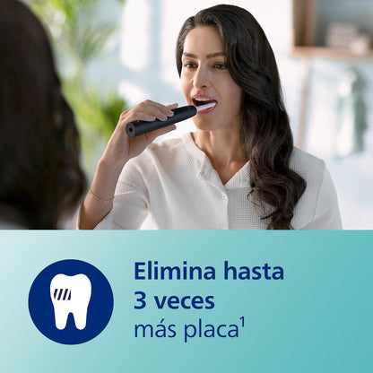 Philips Sonicare 3100, escova de dentes elétrica, sónica, sensor de pressão e temporizador, estuche de viagem, preto, HX3673/14, Preto