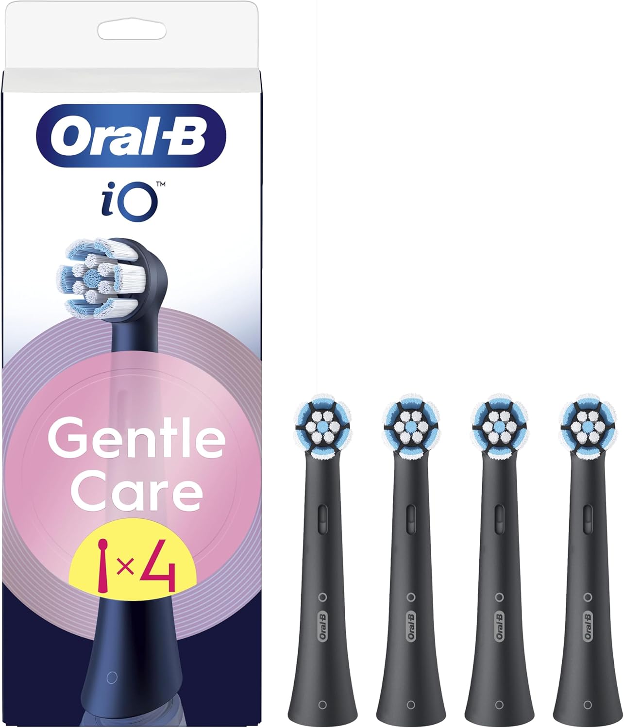 Oral-B Série iO Gentle Care Cabeças de Reposição Originais, Pacote com 4