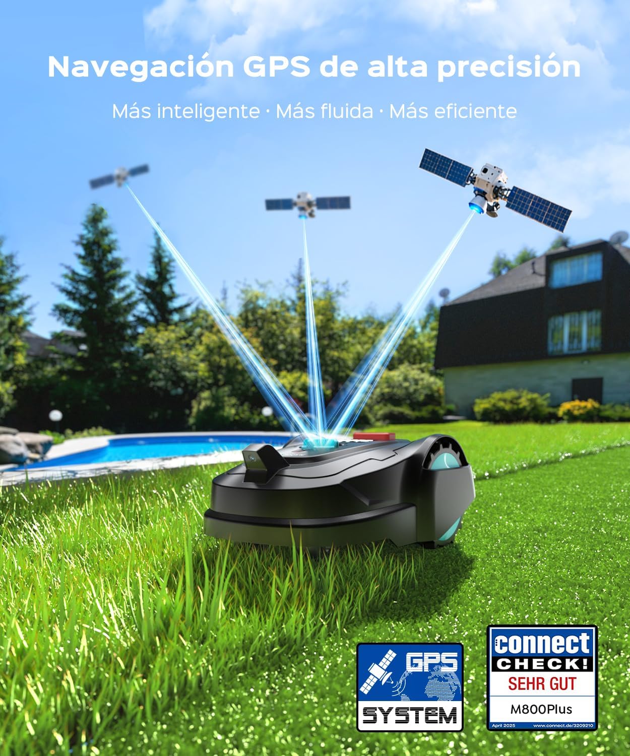 YARDCARE M800Plus Robot corta-relvas sem cabo perimetro, máximo 800 m²,