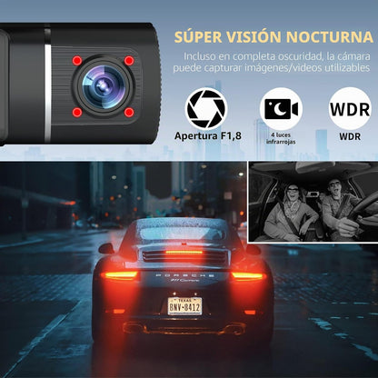 A ABASK Dash Cam J05 é uma câmera de painel de lente dupla de alta definição projetada para registrar a estrada à frente e o interior do veículo simultaneamente. Ele possui resolução 1080P+1080P, um amplo campo de visão de 3100