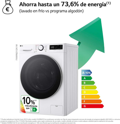 LG F4WR6010A1W - Máquina de lavar Inteligente, 10kg,