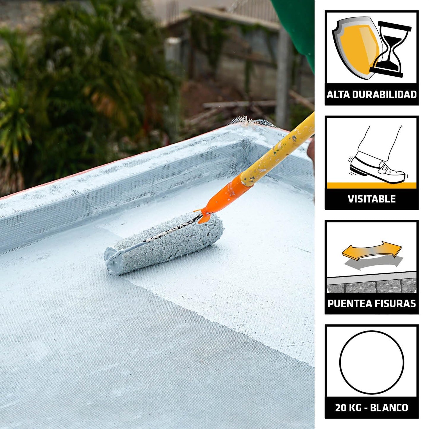 SIKA - Revestimento impermeável - SikaFill 365 Terrace - branco - 20 kg |