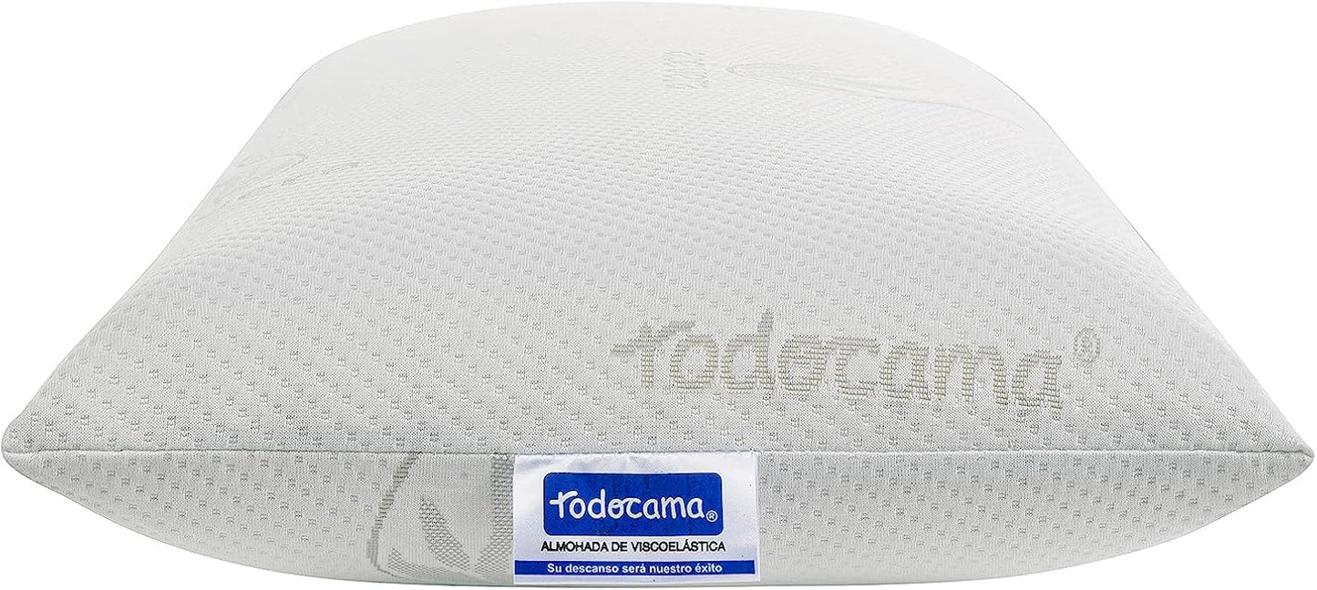 Todocama Almofada viscoelástica Aloe Vera (Pacote de 2 Unidades - 70 cm)