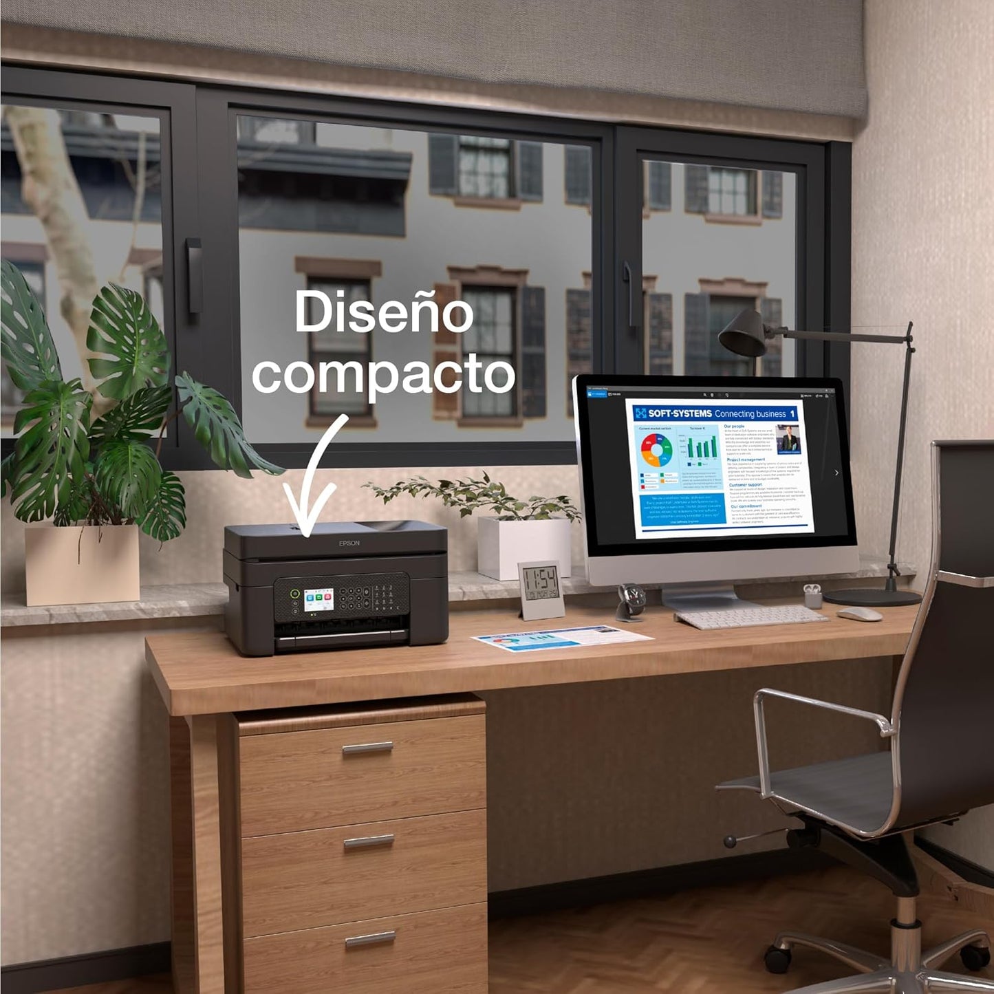 Impressora a jato de tinta multifuncional WorkForce WF-2950DWF A4 com conectividade sem fios