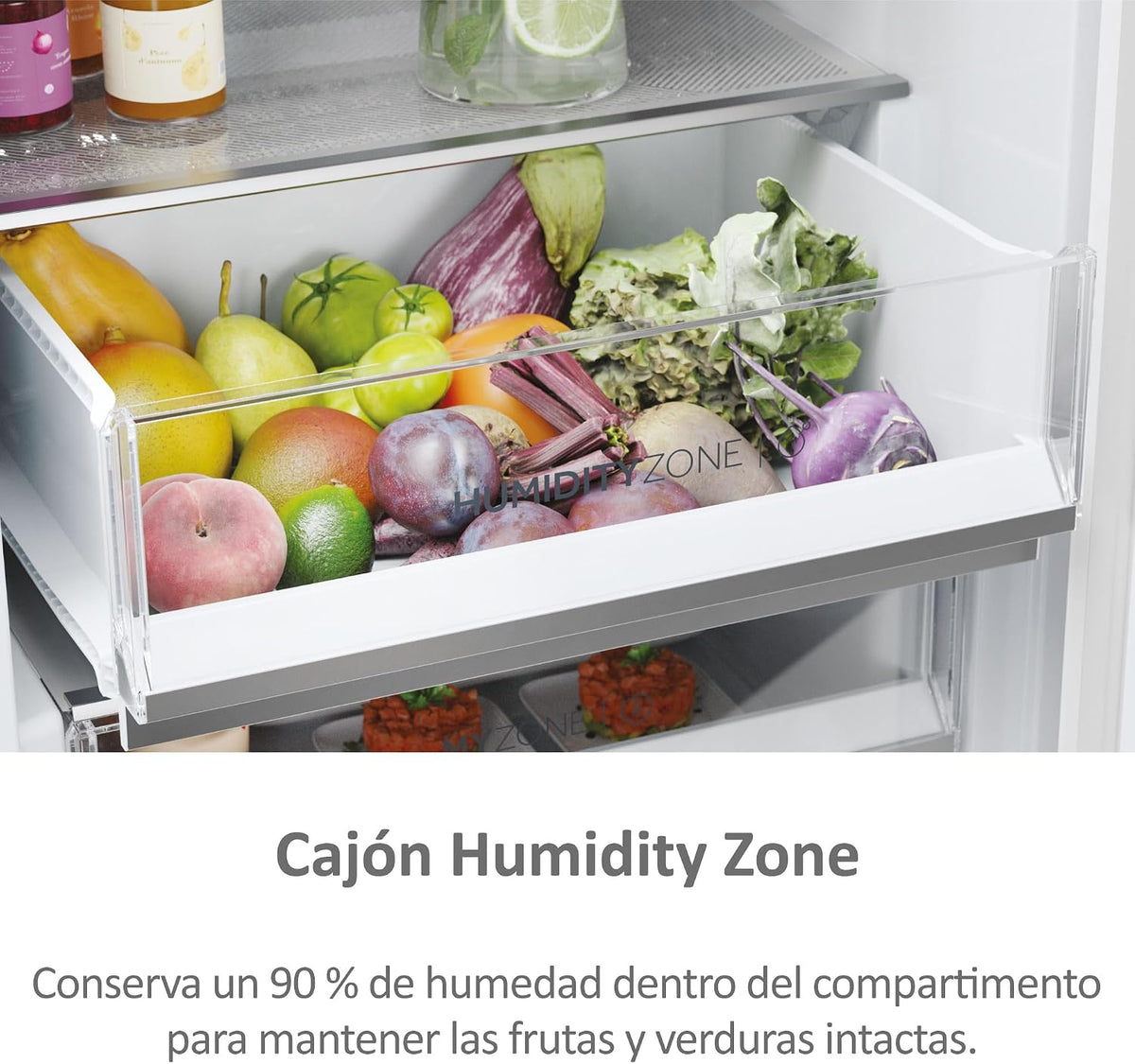 Haier 2D 60 Series 5 Pro HDPW5618DNPW - Frigorífico Combinado, WIFI, Funções Inteligentes, 352L, My Zone, Gaveta Zone de Humidade, Total No Frost, Largura 59,5cm, Motor Inverter, Luz LED, Branco [Classe energética D]