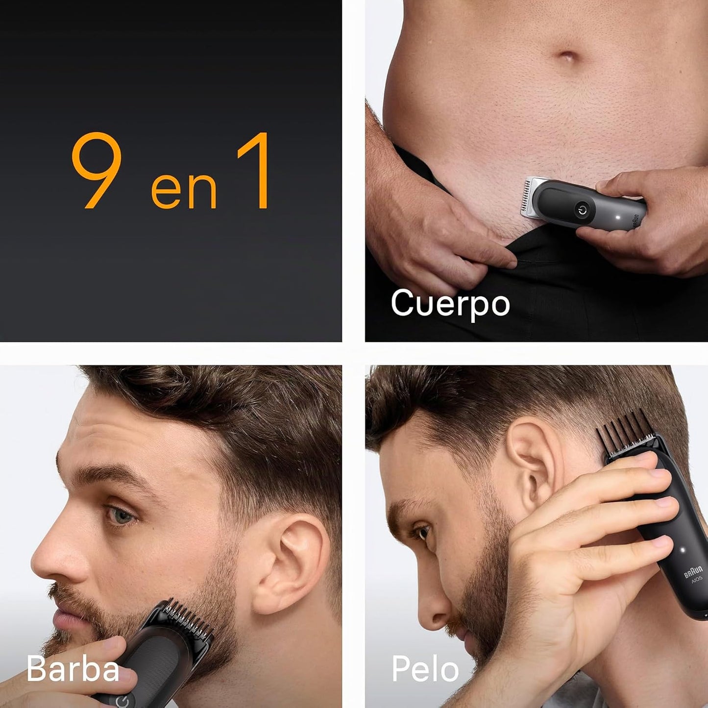 Braun Aparador Tudo em Uma Série 5, AIO5545, Kit de Styling 9em1