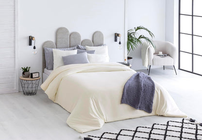 Todocama – Capa nórdica de microfibra para edredão de toque extra macio. (Beig - Cama 200-260x240cm).