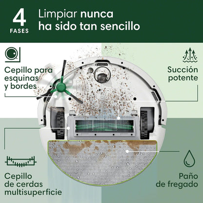 iRobot Roomba 105 Combo e base AutoEmpty com auto-esvaziamento de 75