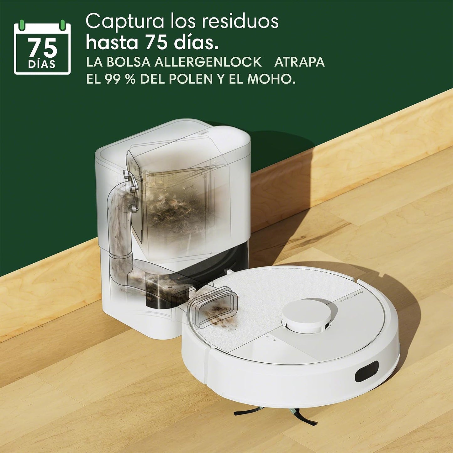 iRobot Roomba 105 Combo e base AutoEmpty com auto-esvaziamento de 75