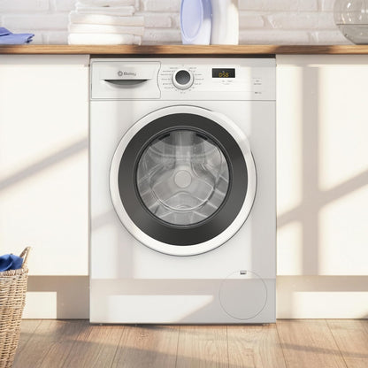 Balay - Máquina de lavar, 7 kg, Carregamento frontal, Função Pausa + Carregamento, Programa rápido, Programação diferida, 1200 r.p.m., Branco, 3TS273BA [Classe energética A]